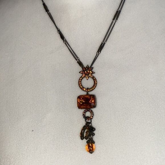 Mariana Crystal Drop Pendant Necklace!! - Picture 2 of 10